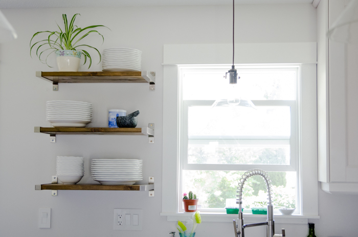 Ikea Hack! DIY Open Shelving - lemonthistle.com