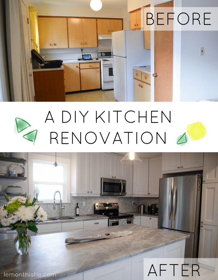 Before and After: DIY Kitchen Renovation - Lemon Thistle