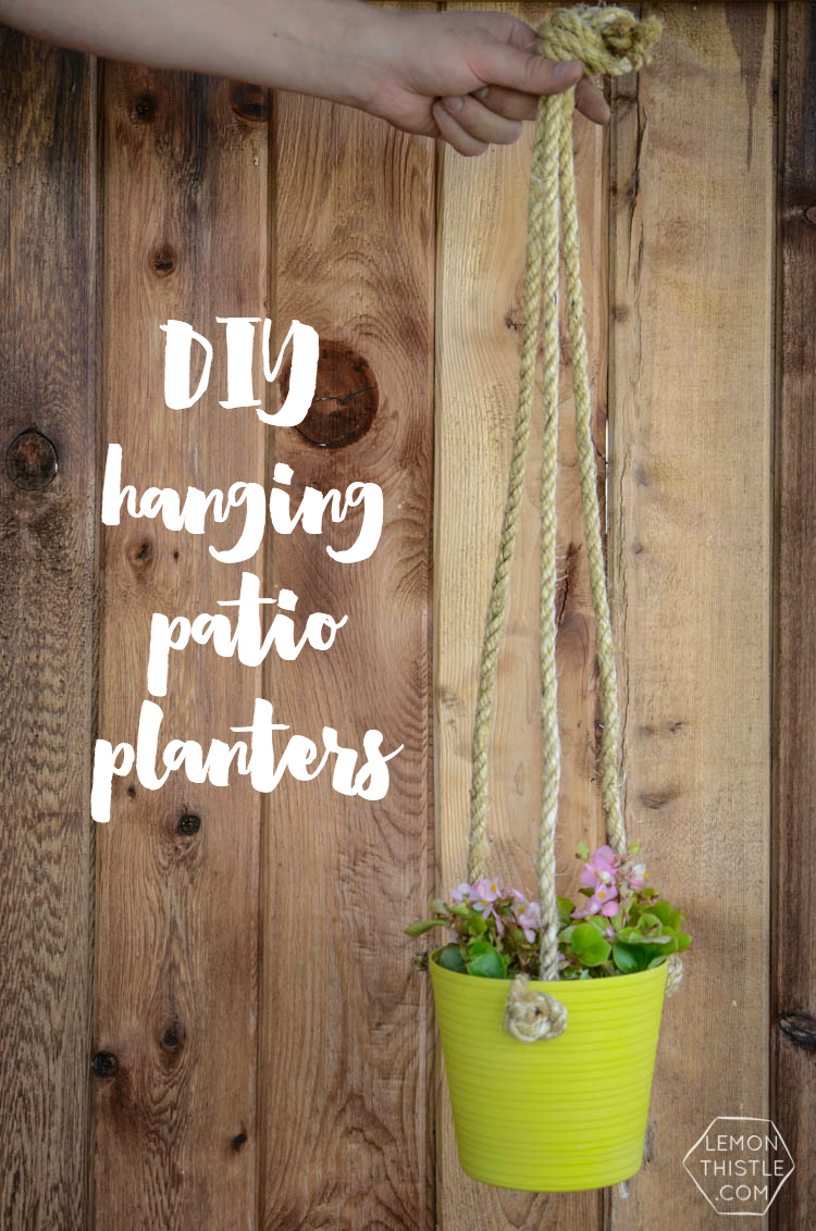 DIY Hanging Patio Planters