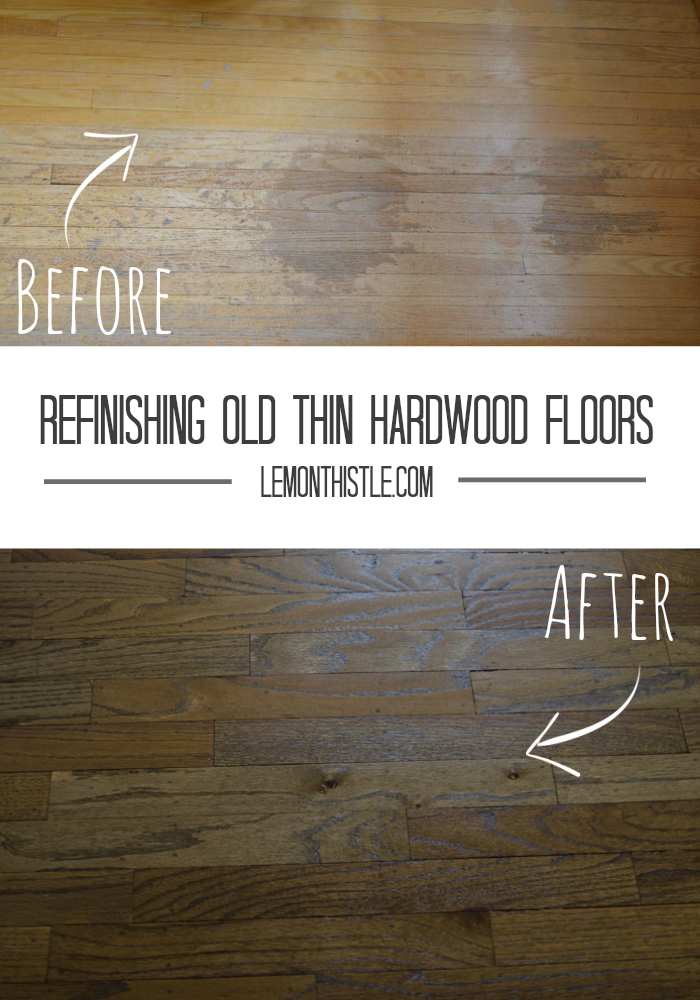 Before After Refinishing Hardwood lemonthistle