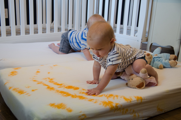 tie dye crib sheets