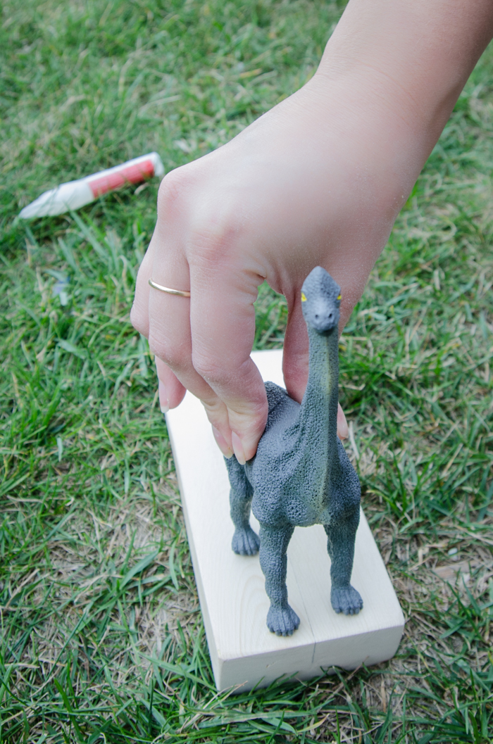 So cute! DIY Dino Doorstop (An Anthro Hack)