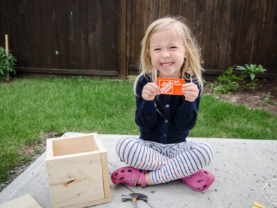 What a great idea for Father's Day! A Gift Card Crate- this would be too fun to watch them break into.