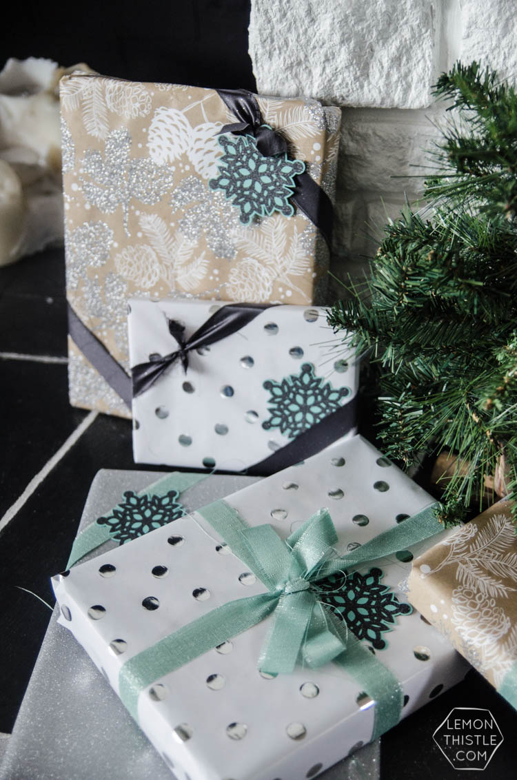 DIY Fabric Ribbon for Gift Wrapping- Cut with Cricut - Lemon Thistle