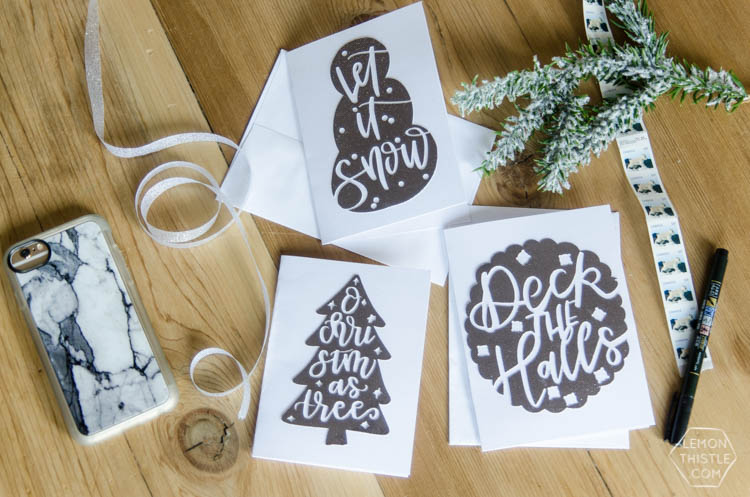 Handlettered Holiday Cards & Tags- A New Fresh Cut SVG ...