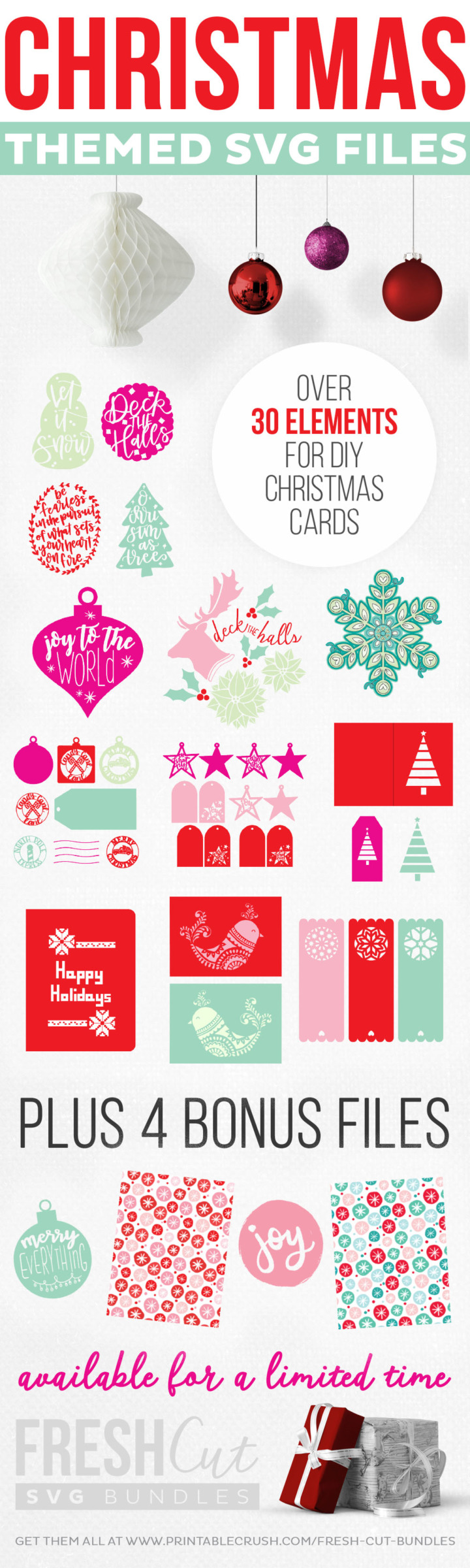 Download Handlettered Holiday Cards & Tags- A New Fresh Cut SVG ...
