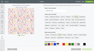 screen shot: How to use slice to pattern fill a shape in Cricut Design Space