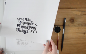 3 Ways: How to use Printable Practice Sheets for Hand Lettering - Lemon ...