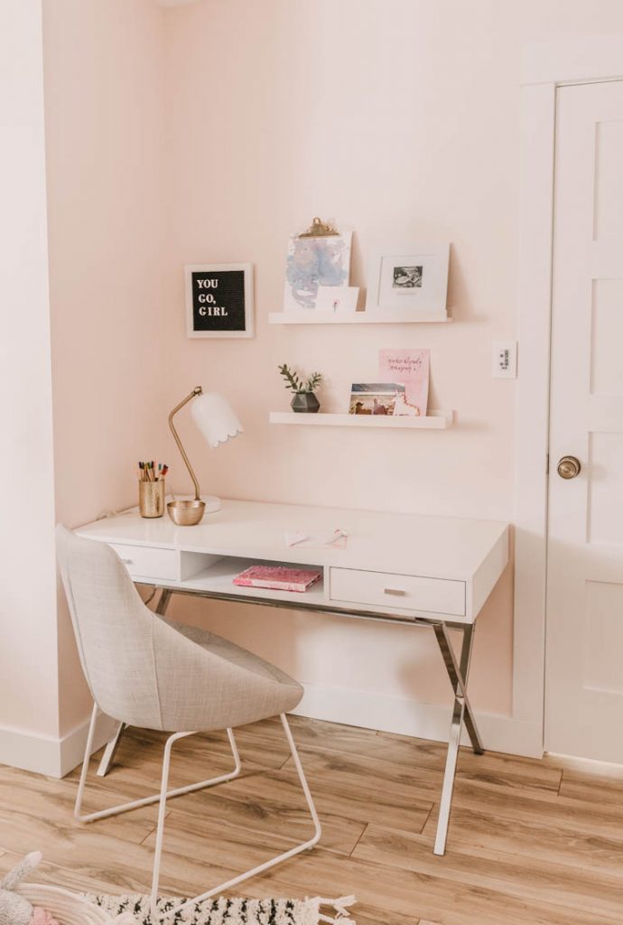 Pretty in Pink - Modern Girl's Bedroom (ORC Reveal!) - Lemon Thistle