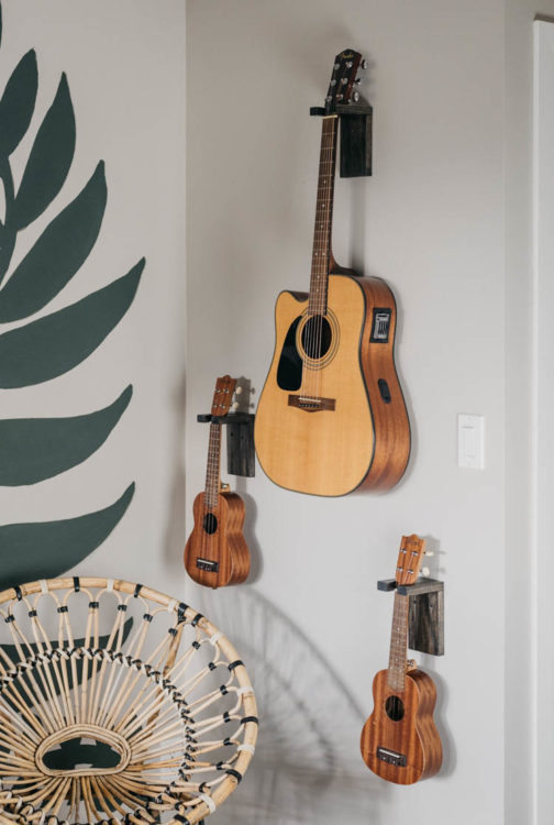 DIY Wall Mount Guitar Holder Lemon Thistle