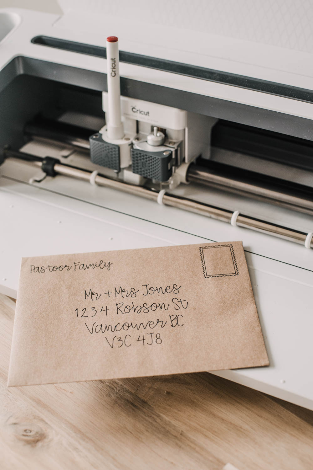 How to address envelopes with Cricut