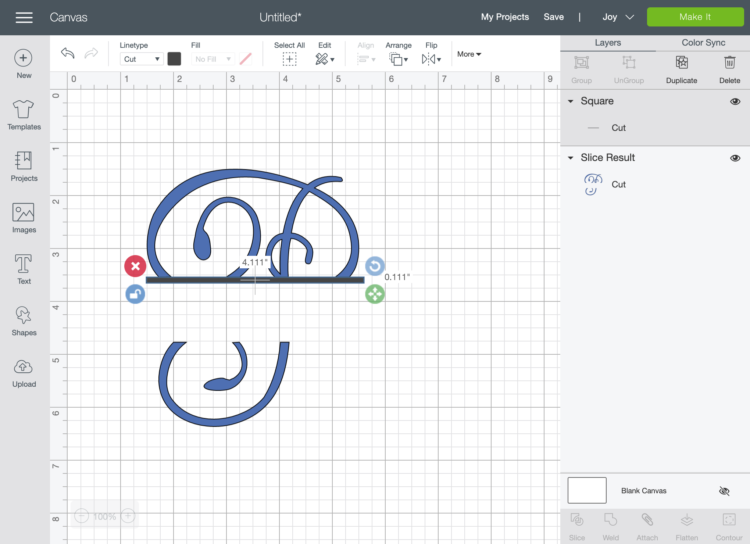 Make Monograms in Cricut Design Space - Lemon Thistle