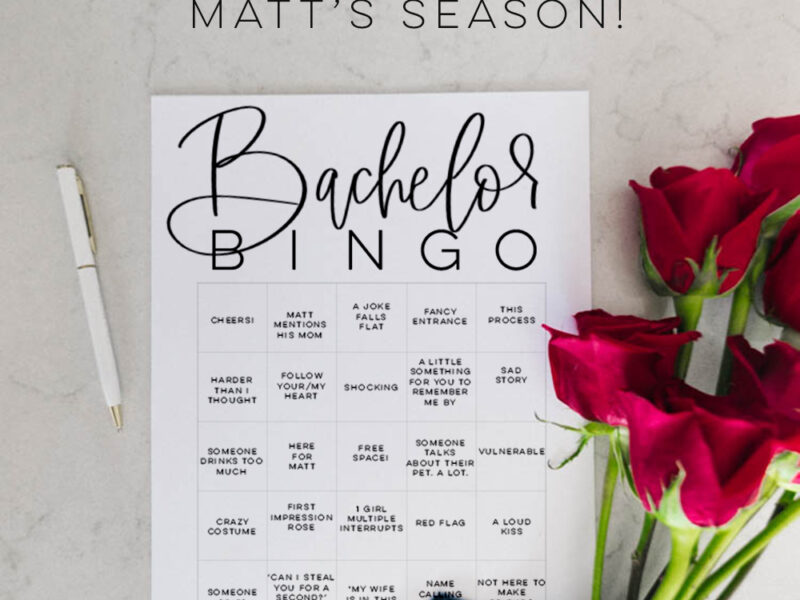 Bachelor Bingo