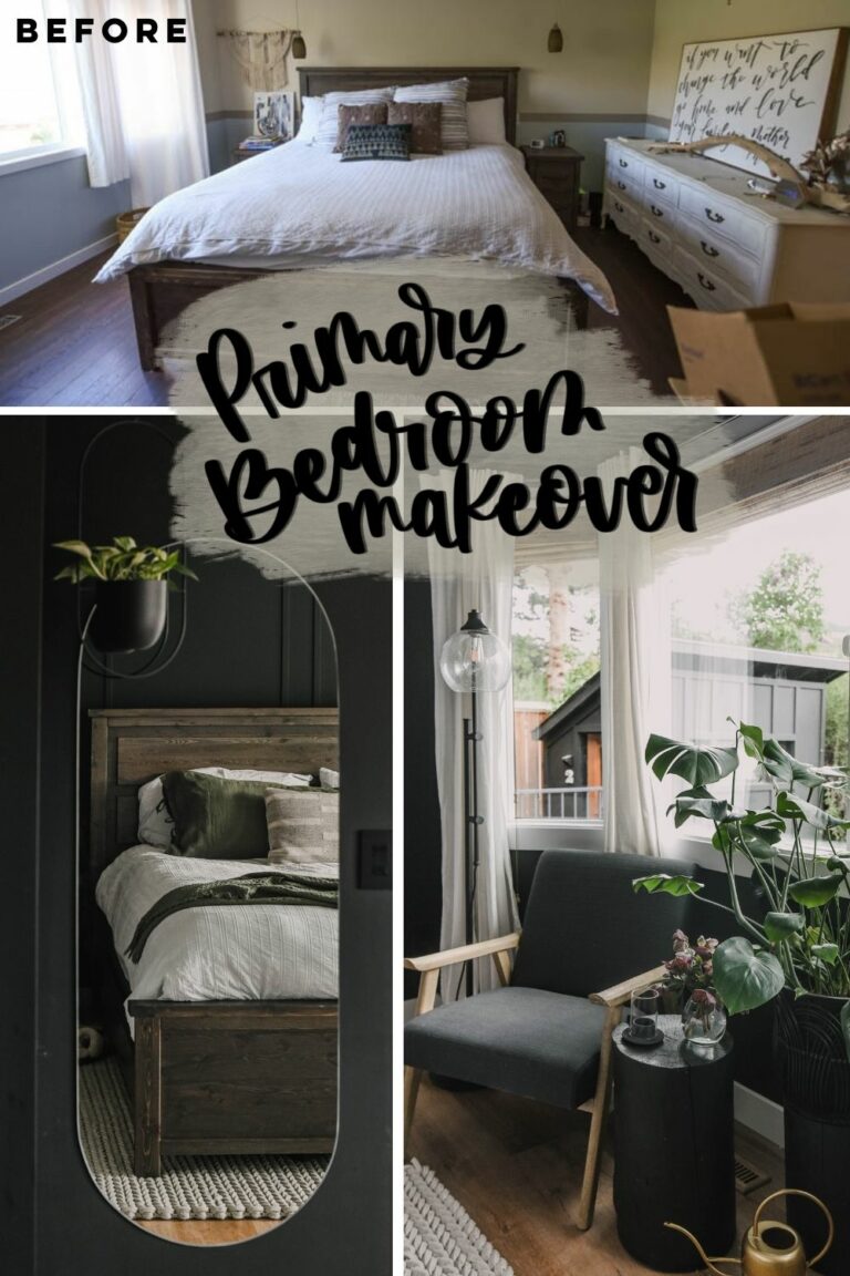 Moody Black Bedroom Makeover - Lemon Thistle