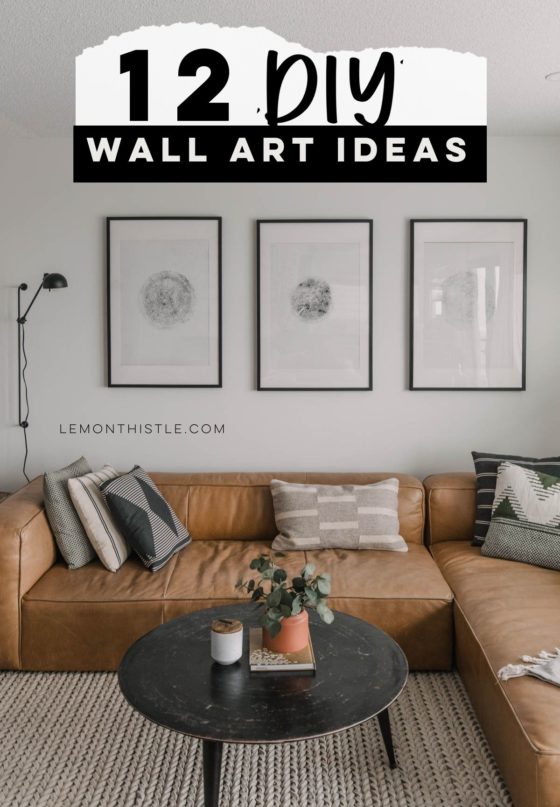 12 Modern Wall Art DIYs - Lemon Thistle