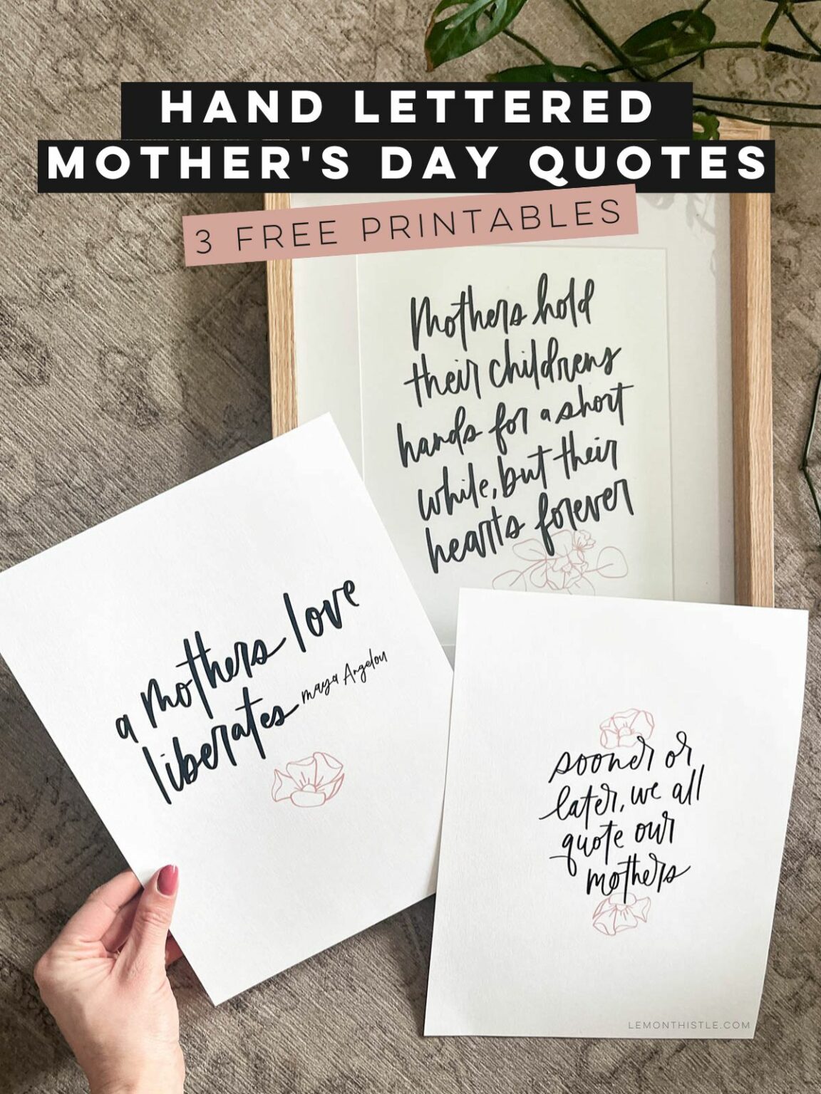 Free Printable Mothers Day Quotes Lemon Thistle